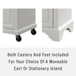 Lafayette Granite Top Portable Kitchen Island/Cart White/Gray - Crosley -Furniture Shop GUEST 000187da 88fe 4107 ab7d ad690bf467b1
