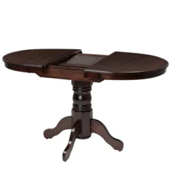 Dillon Extendable Oval Pedestal Dining Table Dark Brown - CorLiving 7 Dillon Extendable Oval Pedestal Dining Table Dark Brown - CorLiving -Furniture Shop GUEST 004912f3 3a1a 4270 8ec0 c28a050ea88f