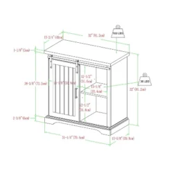 Tertia Grooved Sliding Barn Door Transitional Accent Cabinet - Saracina Home 15 Tertia Grooved Sliding Barn Door Transitional Accent Cabinet - Saracina Home -Furniture Shop GUEST 00aea8cc 55a1 4244 853b 3616aab52ddb