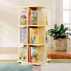 Guidecraft EdQ Rotating Book Display 3 Tier