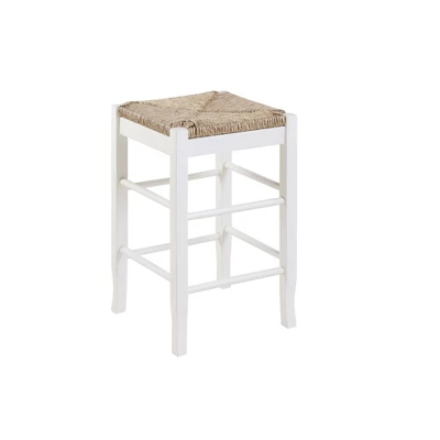 Rush Seat Hardwood Barstool White - Boraam 9 Rush Seat Hardwood Barstool White - Boraam - Image 7