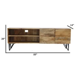 Metal Storage Cabinet TV Stand For TVs Up To 55" Brown - The Urban Port 8 Metal Storage Cabinet TV Stand For TVs Up To 55" Brown - The Urban Port -Furniture Shop GUEST 01a05c36 6c6a 47c8 ab0e 641d783498d9