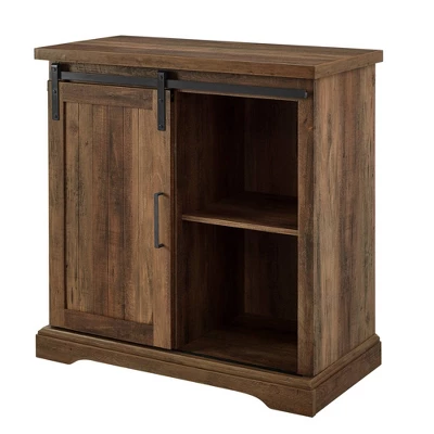 Tertia Grooved Sliding Barn Door Transitional Accent Cabinet - Saracina Home 10 Tertia Grooved Sliding Barn Door Transitional Accent Cabinet - Saracina Home - Image 8