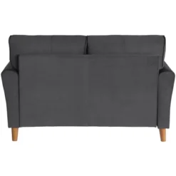 Dunleith Modern Contemporary Velvet Tufted Loveseat In Gray And Walnut - Lexicon 10 Dunleith Modern Contemporary Velvet Tufted Loveseat In Gray And Walnut - Lexicon -Furniture Shop GUEST 020ae93c 1cb2 438b a646 b2022ce6a023