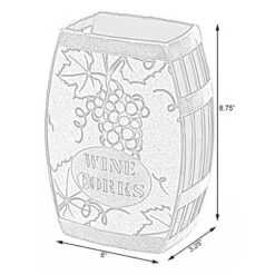 Vintiquewise Vintage Decorative Metal Barrel Shaped Tabletop Countertop Wine Cork Holder -Furniture Shop GUEST 02cb215d 2a43 411a ad48 2569e5304abe