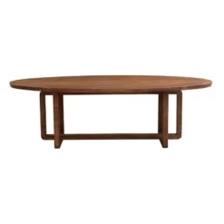 Arcadia Oval Dining Table 2 Cartons Brown - Treasure Trove Accents