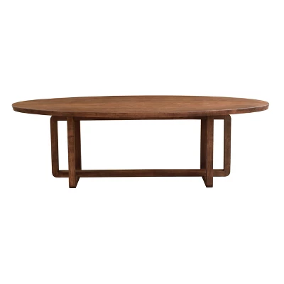 Arcadia Oval Dining Table 2 Cartons Brown - Treasure Trove Accents 3 Arcadia Oval Dining Table 2 Cartons Brown - Treasure Trove Accents