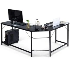 Costway L-Shaped Computer Desk Corner Workstation Study Gaming Table Home Office 16 Costway L-Shaped Computer Desk Corner Workstation Study Gaming Table Home Office -Furniture Shop GUEST 02ee3b95 4a77 4b01 adb5 a16515d291a4