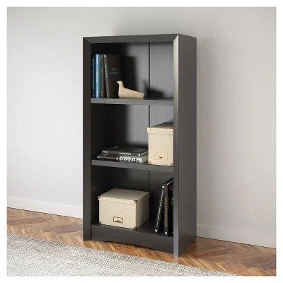 Quadra 47" Tall Bookcase - Finish - Corliving 4 Quadra 47" Tall Bookcase - Finish - Corliving - Image 2