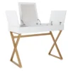Juliette Vanity Desk Gold Legs With Top White - OSP Home Furnishings 1 Juliette Vanity Desk Gold Legs With Top White - OSP Home Furnishings -Furniture Shop GUEST 04630c3f ddc4 4cf5 ab7b 2465175a2cbf