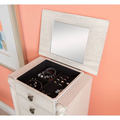 Obrecht Jewelry Armoire Off White - Powell Company 12 Obrecht Jewelry Armoire Off White - Powell Company - Image 10