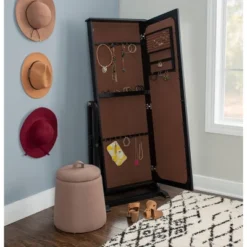 Lola Cheval Mirror/Jewelry Wardrobe Black - Powell Company -Furniture Shop GUEST 06b2f035 718e 411f 85ea 89afc2452002