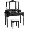 Costway 7 Drawers Vanity Set Dressing Table W/ Tri-Folding Mirror 1 Costway 7 Drawers Vanity Set Dressing Table W/ Tri-Folding Mirror -Furniture Shop GUEST 06bb310e e5b5 4fd1 9189 f42f45d1f5ec