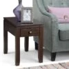 14" Essex Narrow Side Table Mahogany Brown - WyndenHall -Furniture Shop GUEST 06c17658 5f0f 4182 9ea7 3b590bda427f