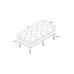 50" Isabelle Bench - Linon -Furniture Shop GUEST 06dba186 5b5a 4f88 a892 b3d11ecf3e31