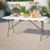 Flash Furniture 5-Foot Granite White Plastic Folding Table -Furniture Shop GUEST 0727cb57 df3a 4d38 835f 3383529be0f2