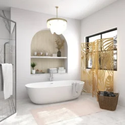 Glam Metal Palms Room Divider Screen Gold - Olivia & May -Furniture Shop GUEST 0763aae6 da87 40f0 b89b cc19dfc24212