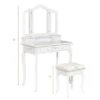 Costway Vanity Makeup Dressing Table Stool 4 Jewelry Wood Desk White -Furniture Shop GUEST 07d0e28a f240 4c90 9832 ad37b9ea6c8c