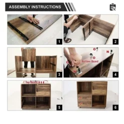 Year Color Wood Mobile Lateral Filing Cabinet With 2 Drawers, 2 Open Compartments, And Wheels For Home Office, Study, Living Room, And Bedroom -Furniture Shop GUEST 086b40ef f67b 4ce0 8079 72ccdb622046