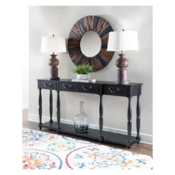 Spencer Spindle Console Table Black Crackle - Powell Company 12 Spencer Spindle Console Table Black Crackle - Powell Company -Furniture Shop GUEST 086c4df8 dc05 4ff8 86df 034287614909