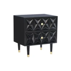 2 Drawer Geo Textured Nightstand - Linon -Furniture Shop GUEST 08872d7b ea53 4492 9d61 c845318c1511