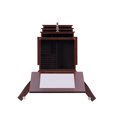 Tierra Contemporary Jewelry Armoire Merlot Brown - Powell Company 11 Tierra Contemporary Jewelry Armoire Merlot Brown - Powell Company - Image 9