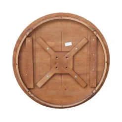 29.9" Dining Tables Laughlin Round Top Pedestal Distressed Oak - International Concepts -Furniture Shop GUEST 0a57d778 331b 42ba 84a3 ded3fb71b0e7