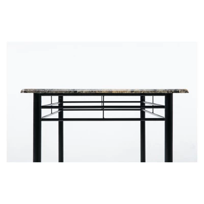 Gareth Breakfast Nook Dining Table Black - Boraam 6 Gareth Breakfast Nook Dining Table Black - Boraam - Image 4