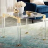 55 Downing Street Modern Cast Acrylic Accent Side End Table 23 1/2" X 24" Clear Gold Spaces Living Room Bedroom Bedside Entryway 1 55 Downing Street Modern Cast Acrylic Accent Side End Table 23 1/2" X 24" Clear Gold Spaces Living Room Bedroom Bedside Entryway -Furniture Shop GUEST 0cdba546 df1f 4e37 999f 0dd0385618ec