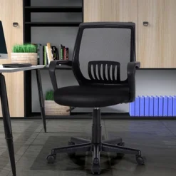 Costway Mid-Back Office Executive Chair Mesh Chair Height Adjustable W/ Lumbar Support -Furniture Shop GUEST 0df5656b 2f28 4b56 b5e8 946017c84ec0
