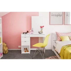 Joplin Vanity With Mirror White - Polifurniture -Furniture Shop GUEST 0edd86af 8705 4752 80d7 4a903f70db93