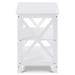 Costway 2PC 3-Tier Nightstand End Table Storage Display Shelf Living Room Furni White -Furniture Shop GUEST 10f5ec03 399f 422d a9f3 7c2f486d7d33