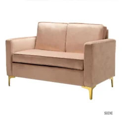 Eldoria Sofa Loveseat With Gold Stainless Leg | Karat Home -Furniture Shop GUEST 11432fea eb4d 4e2d a30f f2d2302045db