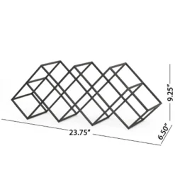 Mcclellan Modern Industrial 7 Bottle Tabletop Wine Rack Black - Christopher Knight Home -Furniture Shop GUEST 114a9b17 34e7 43b0 bcd5 1b390b898e73