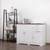 Costway Buffet Sideboard Kitchen Cupboard Storage Cabinet W/ 2 Drawers & 3 Doors White -Furniture Shop GUEST 1214a4c3 574c 436c 86c7 53a387150700
