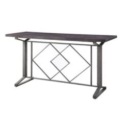 68" Evangeline Console Table Salvaged Brown/Black Finish - Acme Furniture -Furniture Shop GUEST 14688cc9 8251 48d1 8042 6ede678a6bfb