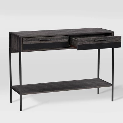 Joliet Entryway Table Gray/Black - CorLiving 4 Joliet Entryway Table Gray/Black - CorLiving - Image 2
