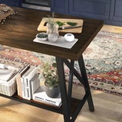 47" Brenter Counter Height Table Weathered Medium Oak/Black - HOMES: Inside + Out 7 47" Brenter Counter Height Table Weathered Medium Oak/Black - HOMES: Inside + Out -Furniture Shop GUEST 162192ec eb80 444a 885a ffe7a54de61e