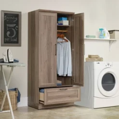Homeplus Wardrobe Salt Oak - Sauder -Furniture Shop GUEST 1746a73b 59bd 4744 8f63 c3f4db1b0716