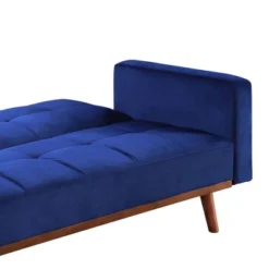 76" Tanitha Sofa Blue Velvet/Natural Finish - Acme Furniture 10 76" Tanitha Sofa Blue Velvet/Natural Finish - Acme Furniture -Furniture Shop GUEST 1763d095 efce 4c07 913b 863af471937d