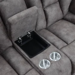 Bogata Upholstered Console Loveseat Mushroom - Steve Silver Co. -Furniture Shop GUEST 1772d565 d6e0 4550 a5a4 8ecee7614d90