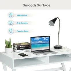 Costway Modern Computer Desk Writing Desk Makeup Vanity Table Storage -Furniture Shop GUEST 186b0fda 8897 4074 b60d 2adadd2bea4b