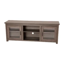 Emma And Oliver TV Stand For Up To 80" TV's - 65" Media Console With Classic Full Glass Doors & 3 Adjustable Shelves -Furniture Shop GUEST 18e59b67 ea95 4461 8dc3 78b6cf11f99f