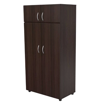 4 Door Wardrobe/Armoire Espresso - Inval 9 4 Door Wardrobe/Armoire Espresso - Inval - Image 7