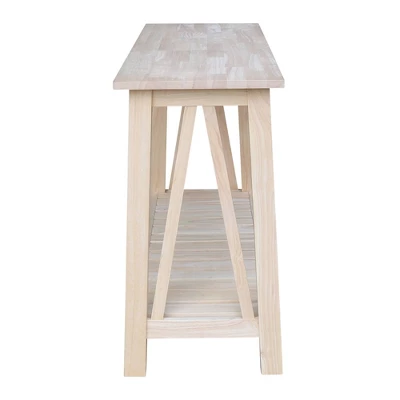 Surrey Console Sofa Table Unfinished - International Concepts 3 Surrey Console Sofa Table Unfinished - International Concepts