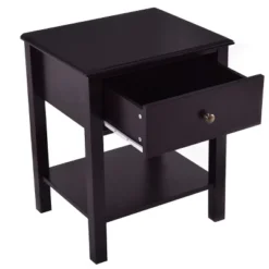 Costway 2 PCS Nightstand End Table Storage Display Furniture Drawer Shelf Beside -Furniture Shop GUEST 1b62104b 2e3b 441f 8a23 d03ff776753b