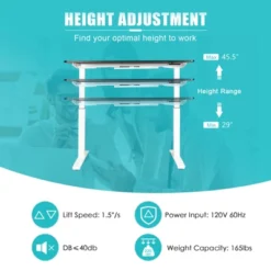 Costway Electric 55''x28'' Standing Desk Adjustable Sit To Stand W/ Controller 19 Costway Electric 55''x28'' Standing Desk Adjustable Sit To Stand W/ Controller -Furniture Shop GUEST 1be3d860 3f8f 4e80 b26c 0a26d71952e6