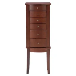 Francesca Jewelry Armoire Merlot Brown - Powell Company -Furniture Shop GUEST 1c33a988 d0ca 41ba 9eec 6cd243cf69d6