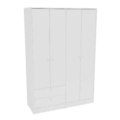 Denmark 4 Door 2 Drawer Wardrobe - Polifurniture -Furniture Shop GUEST 1ca0fde9 6b9b 40ef 9a78 1bf89a7920c8