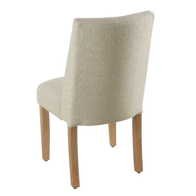 Marin Curved Back Dining Chair Stain Resistant Textured Linen - HomePop 7 Marin Curved Back Dining Chair Stain Resistant Textured Linen - HomePop - Image 5